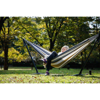 Double Cotton Hammock with Stand (Desert Moon)