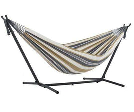 Double Cotton Hammock with Stand (Desert Moon)