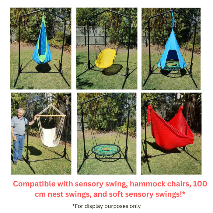 2 person swing chair with stand best sale