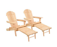 Double Outdoor Beach Deck Chair in Sepia Colour