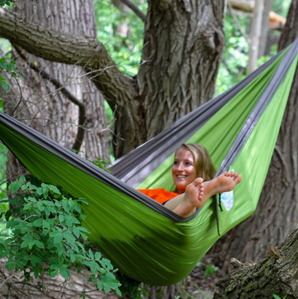 Double Parachute Camping Hammock