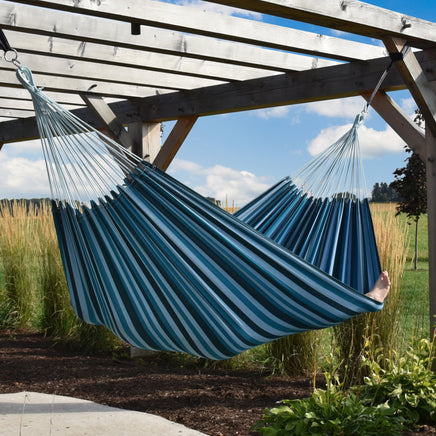 Double Size Brazilian Hammock in Blue Lagoon Colour