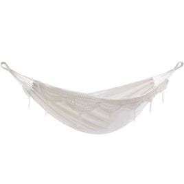 Double Size Brazilian Hammock (Natural with Fringe)