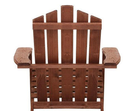 Double Wooden Outdoor Beach Deck Chair