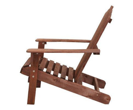 Double Wooden Outdoor Beach Deck Chair