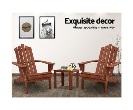 Double Wooden Outdoor Beach Deck Chair