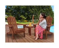 Double Wooden Outdoor Beach Deck Chair