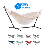 Double Size Freestanding Cotton Hammock