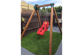 Free-Standing Cypress Timber Swing Frame - Ideal for Adults