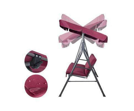 Garden Swing Chair in Maroon Colour