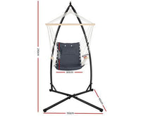 Grey Hammock Chair With Armrest With Hammock Chair Stand