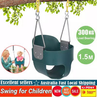 Half Bucket Rubber Infant Swing Seat with Chain Set