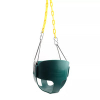 Half Bucket Rubber Infant Swing Seat with Chain Set