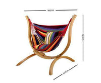 Hammock Chair with Wooden Hammock Stand