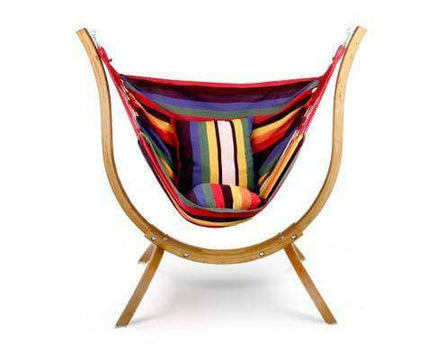 Hammock Chair with Wooden Hammock Stand