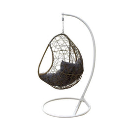 Hanging Egg Chair in Oatmeal and Grey Colour