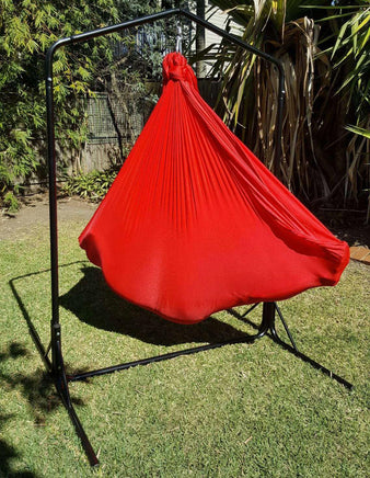 Hanging Sensory Nylon Swing With Stand