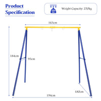 Heavy Duty A-Frame Steel Swing Stand w/ Ground Stakes