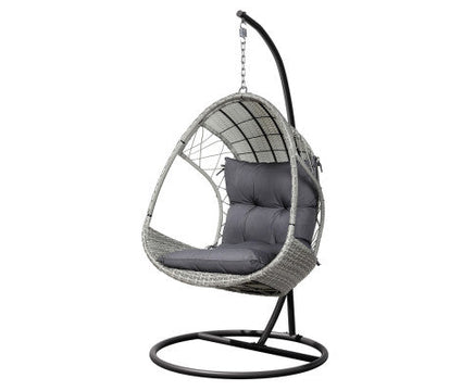 Indoor Home Garden Swing Egg Chair with Armrest