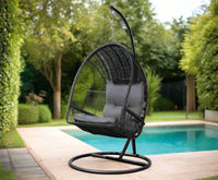 Indoor Home Garden Swing Egg Chair with Armrest