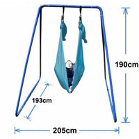 Indoor Sensory Teal Swing with Stand