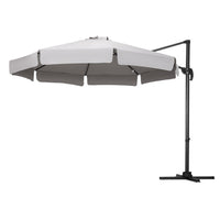 Instahut 3m Outdoor Umbrella Cantilever 360 Degree Tilt Beach Roma Grey