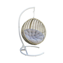 Jazz Outdoor Wicker Patio Hanging Egg Chair with Stand | Pod Chair Garden