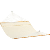 King Size Cream Coloured Quilted Spreader Bar Hammock