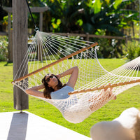 King Size Resort Coloured Quilted Spreader Bar Hammock