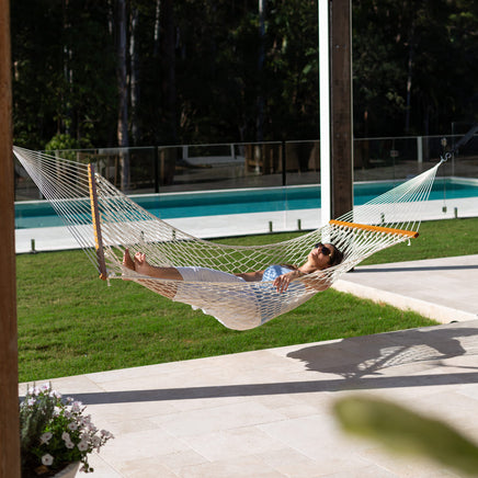 King Size Resort Coloured Quilted Spreader Bar Hammock