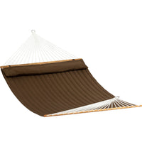 King Size Sepia Coloured Quilted Spreader Bar Hammock