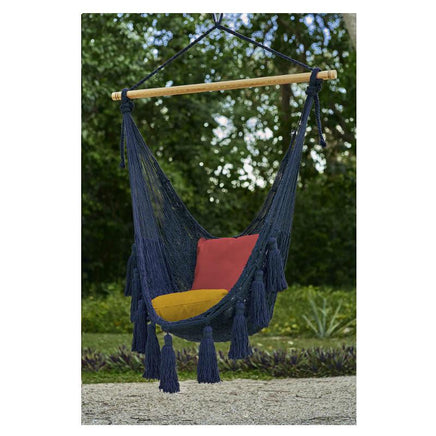 Mexican Hammock Chair Deluxe in Blue