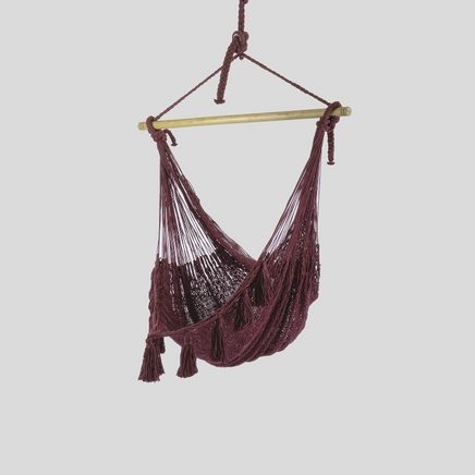 Mexican Hammock Chair Deluxe in Maroon