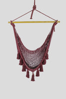 Mexican Hammock Chair Deluxe in Maroon