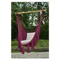 Mexican Hammock Chair Deluxe in Maroon