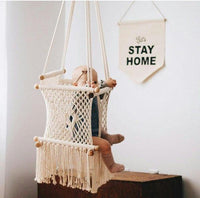 Natural Macrame Baby Hammock Swing Chair