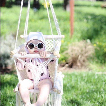 Natural Macrame Baby Hammock Swing Chair