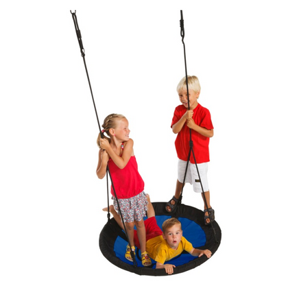 Nest Swing Swibee BLUE/BLACK With Adjustable PP Ropes (sensory swing)