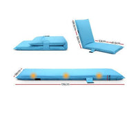 OceanBliss: Versatile Blue Sun Lounger for Beach and Poolside