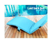 OceanBliss: Versatile Blue Sun Lounger for Beach and Poolside