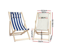 Outdoor Beach Deck Chair in Beige Colour