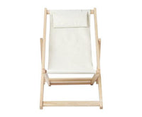 Outdoor Beach Deck Chair in Beige Colour