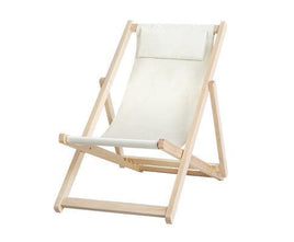 Outdoor Beach Deck Chair in Beige Colour