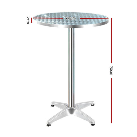 Outdoor & Indoor Aluminium Bar Table 70cm