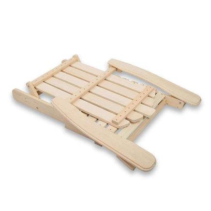 Outdoor Patio Wooden Deck Chair Set