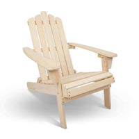 Outdoor Patio Wooden Deck Chair Set