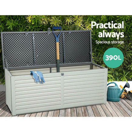 Outdoor Storage Box Bench Seat 390L