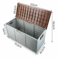 Outdoor Storage Box in Brown Colour