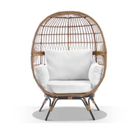 Pacific Outdoor Wicker Egg Chair With Legs