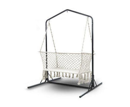 Patio Swing Hammock Chair with Double Hammock Chair Stand